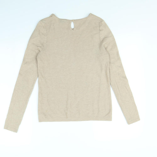 Topshop Womens Beige   Pullover Jumper Size 8