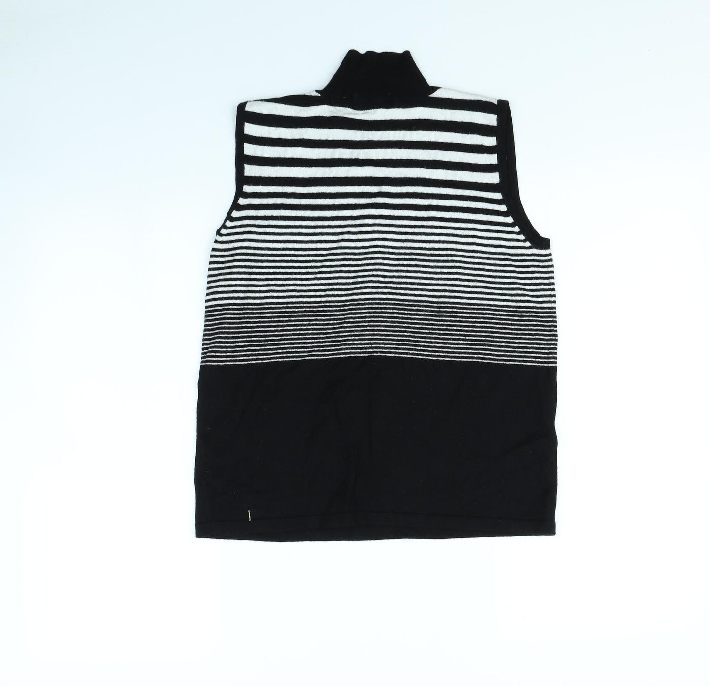 Liz Claiborne Womens White Striped  Pullover Jumper Size M