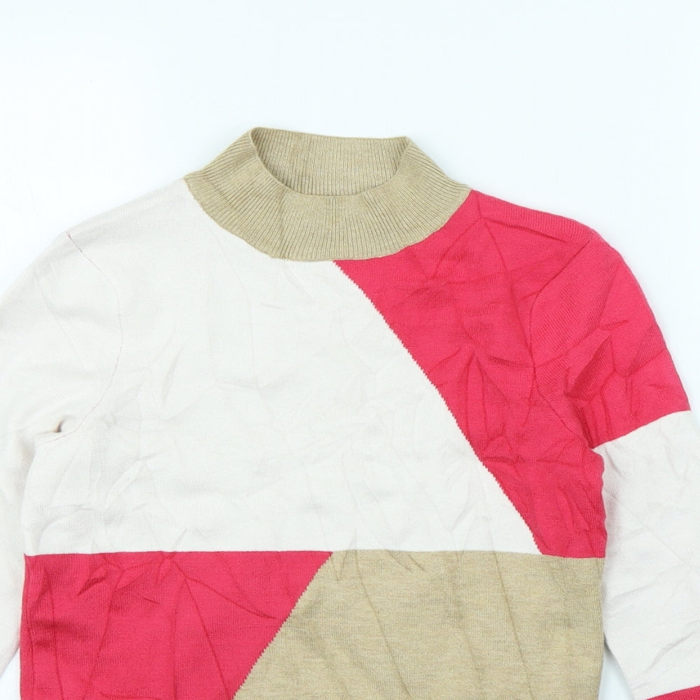M&S Womens Multicoloured   Pullover Jumper Size 6