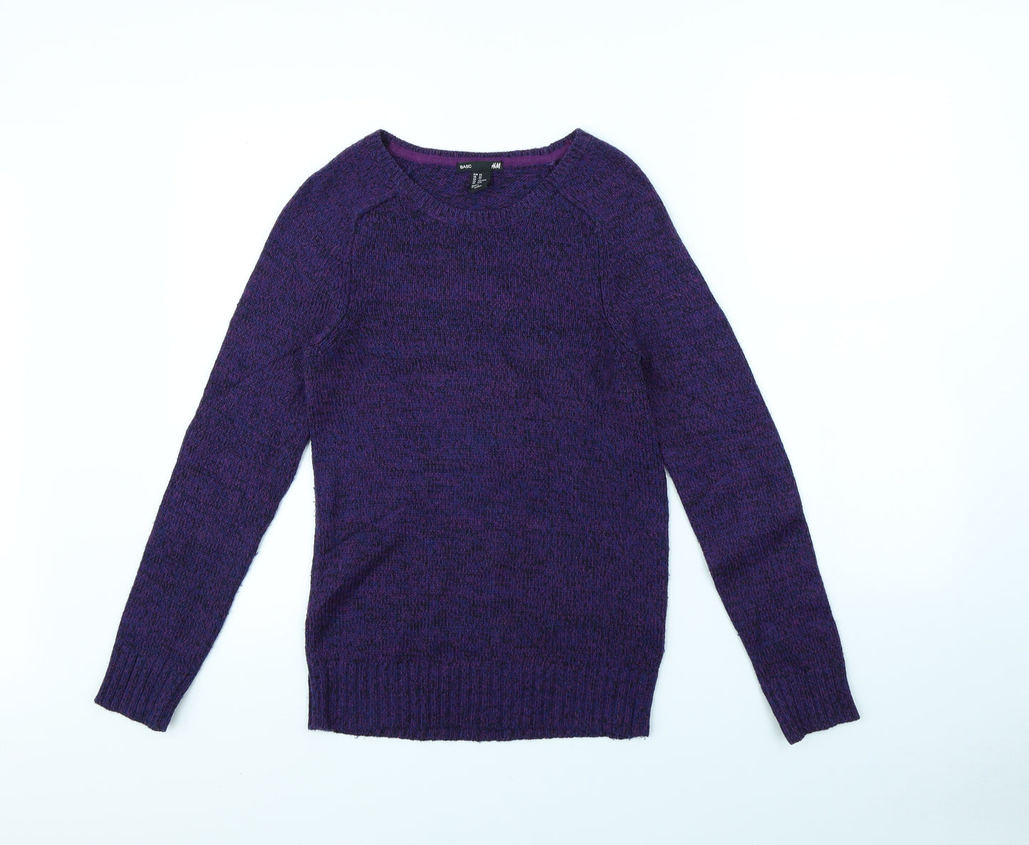H&M Womens Purple   Pullover Jumper Size XS