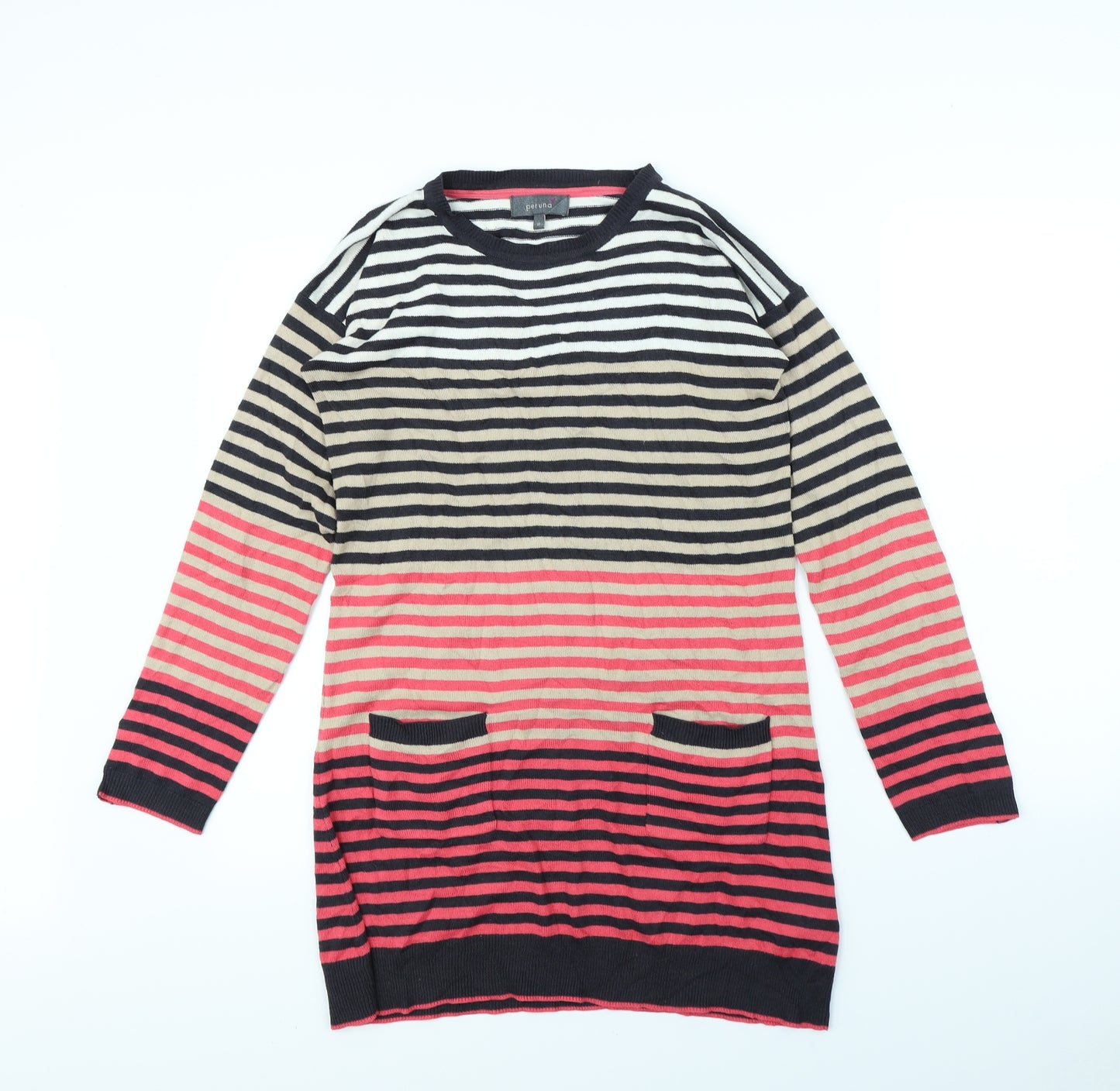 Per Una Womens Multicoloured Striped  Jumper Dress  Size 10