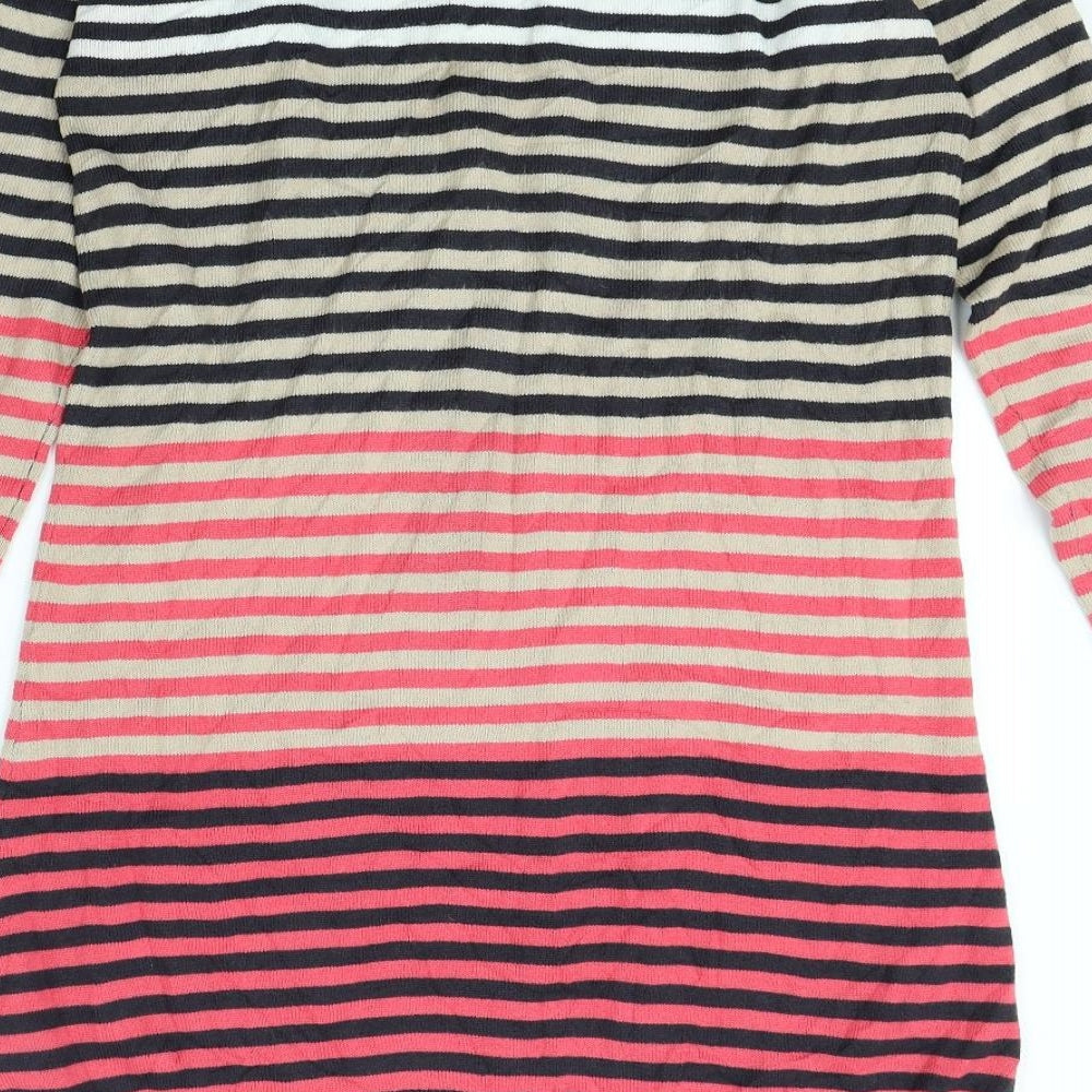 Per Una Womens Multicoloured Striped  Jumper Dress  Size 10