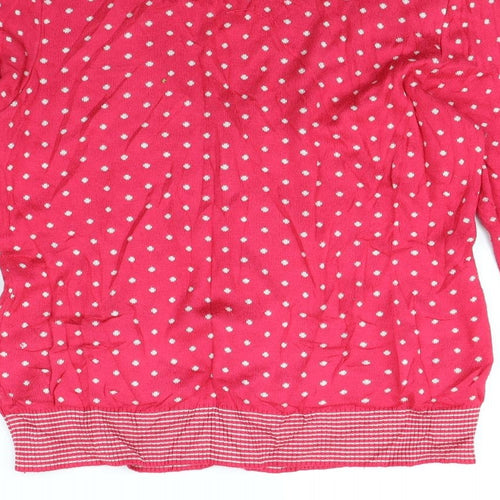 Per Una Womens Pink Polka Dot  Cardigan Jumper Size 14