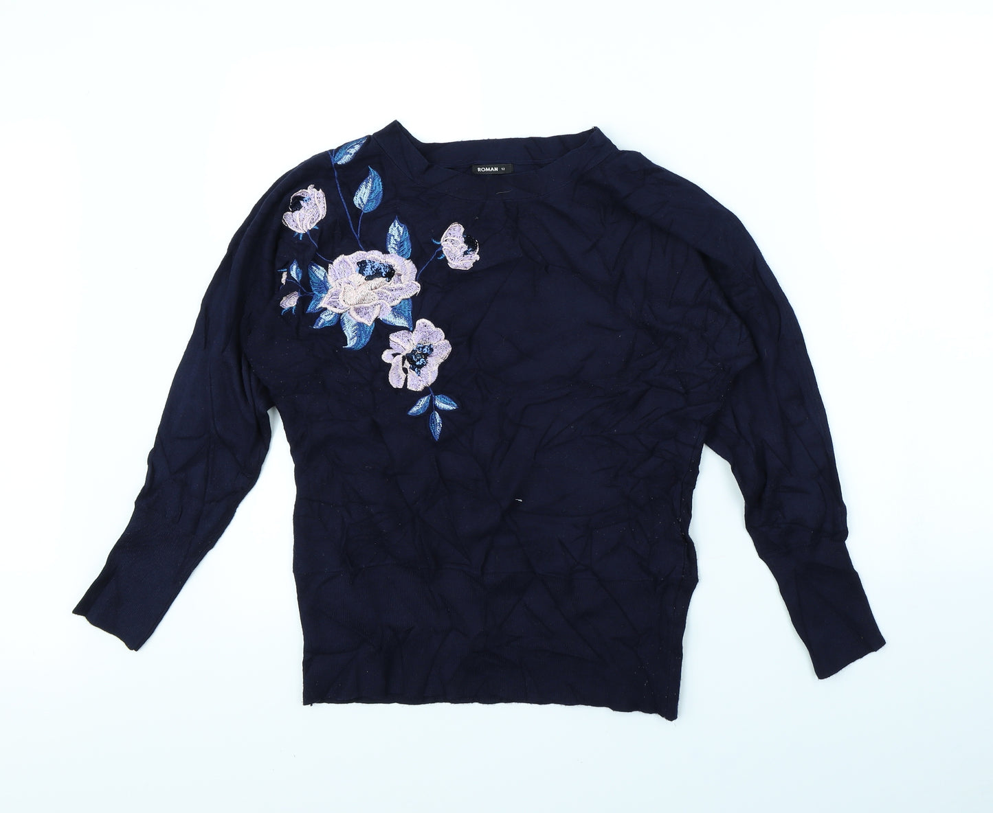 Roman Womens Blue   Pullover Jumper Size 12