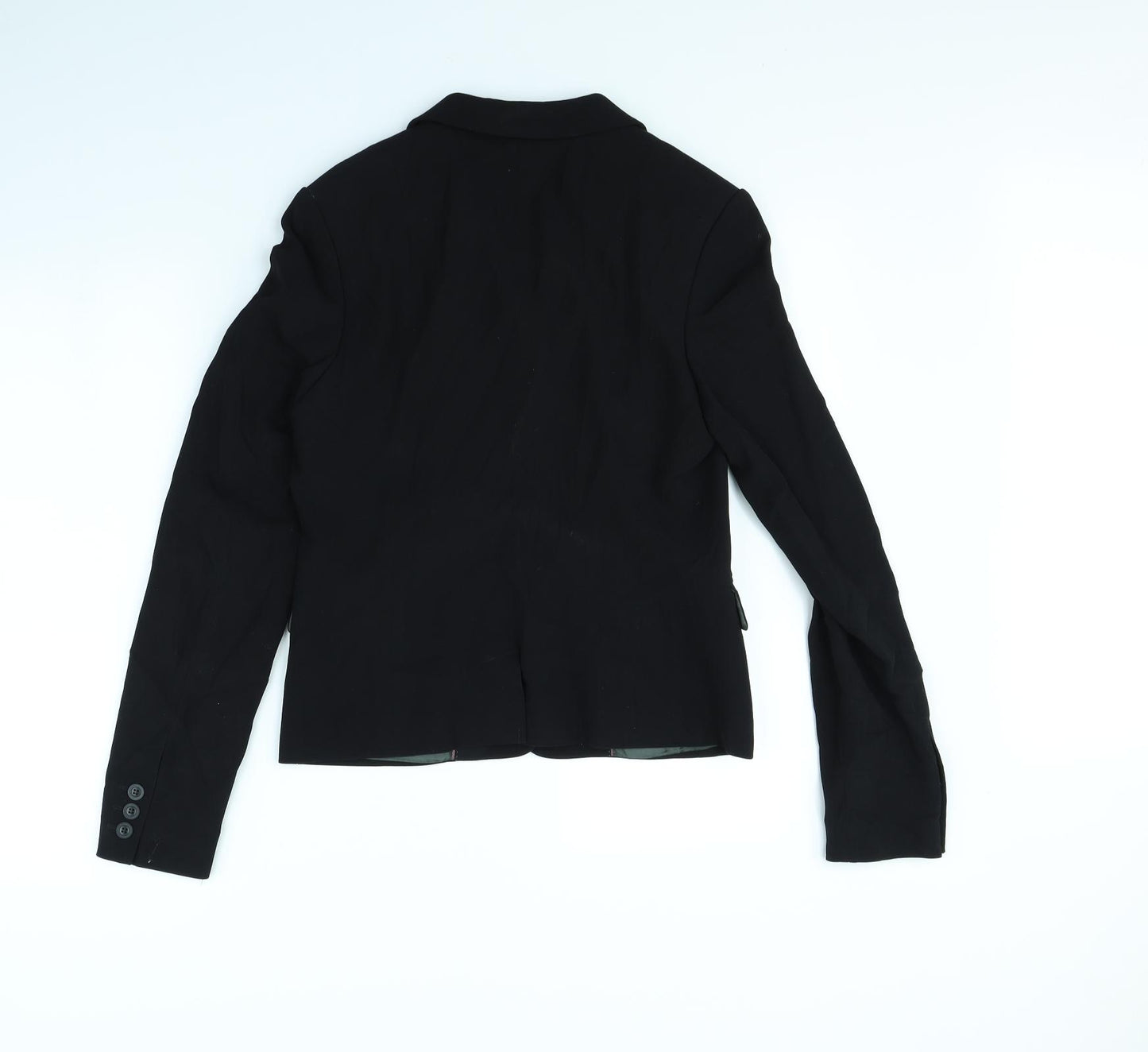 Jigsaw Womens Black   Jacket Blazer Size 10  - shoulder pads