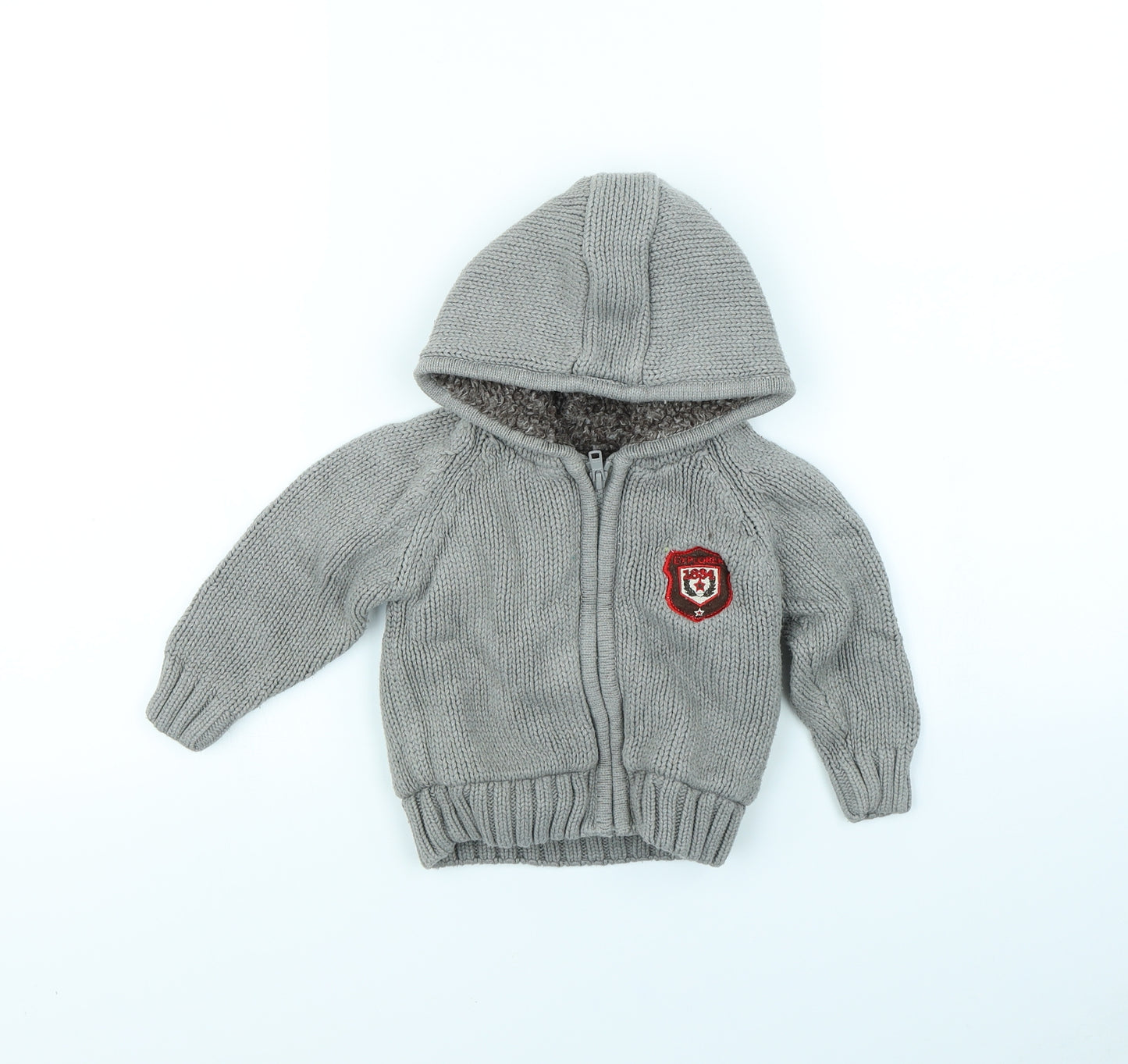 m&S Baby Grey  Ramie Jacket  Size 12 Months