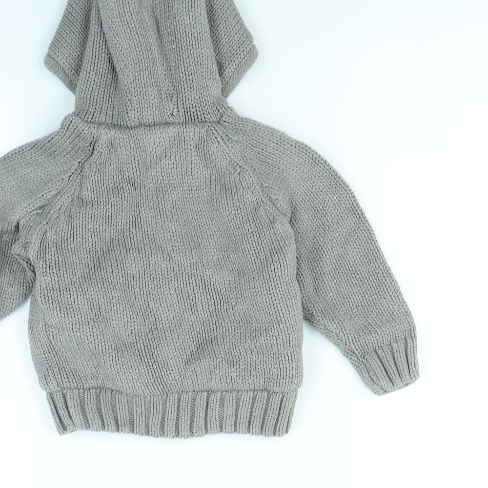 m&S Baby Grey  Ramie Jacket  Size 12 Months