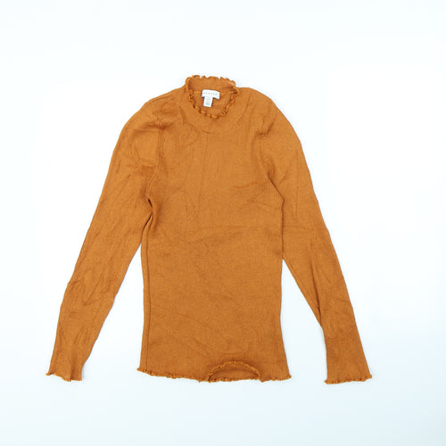 Topshop Womens Orange   Pullover Jumper Size L