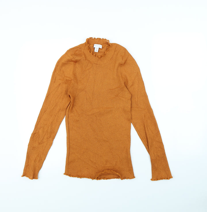 Topshop Womens Orange   Pullover Jumper Size L