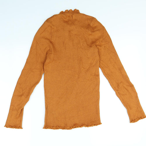 Topshop Womens Orange   Pullover Jumper Size L