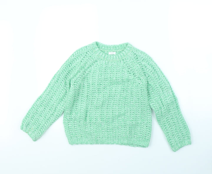 NEXT Girls Green Pullover Jumper Size 9 Years