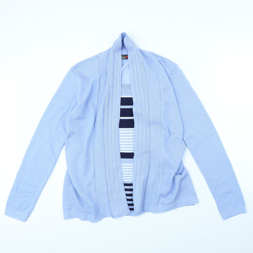 Pure Fashion Womens Blue Striped  Jacket  Size M
