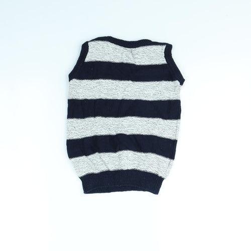 NEXT Boys Blue Striped Rayon Pullover Jumper Size 5 Years