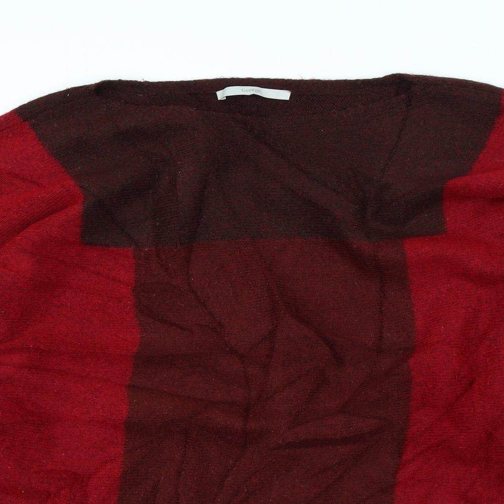 George Womens Red   Pullover Jumper Size M