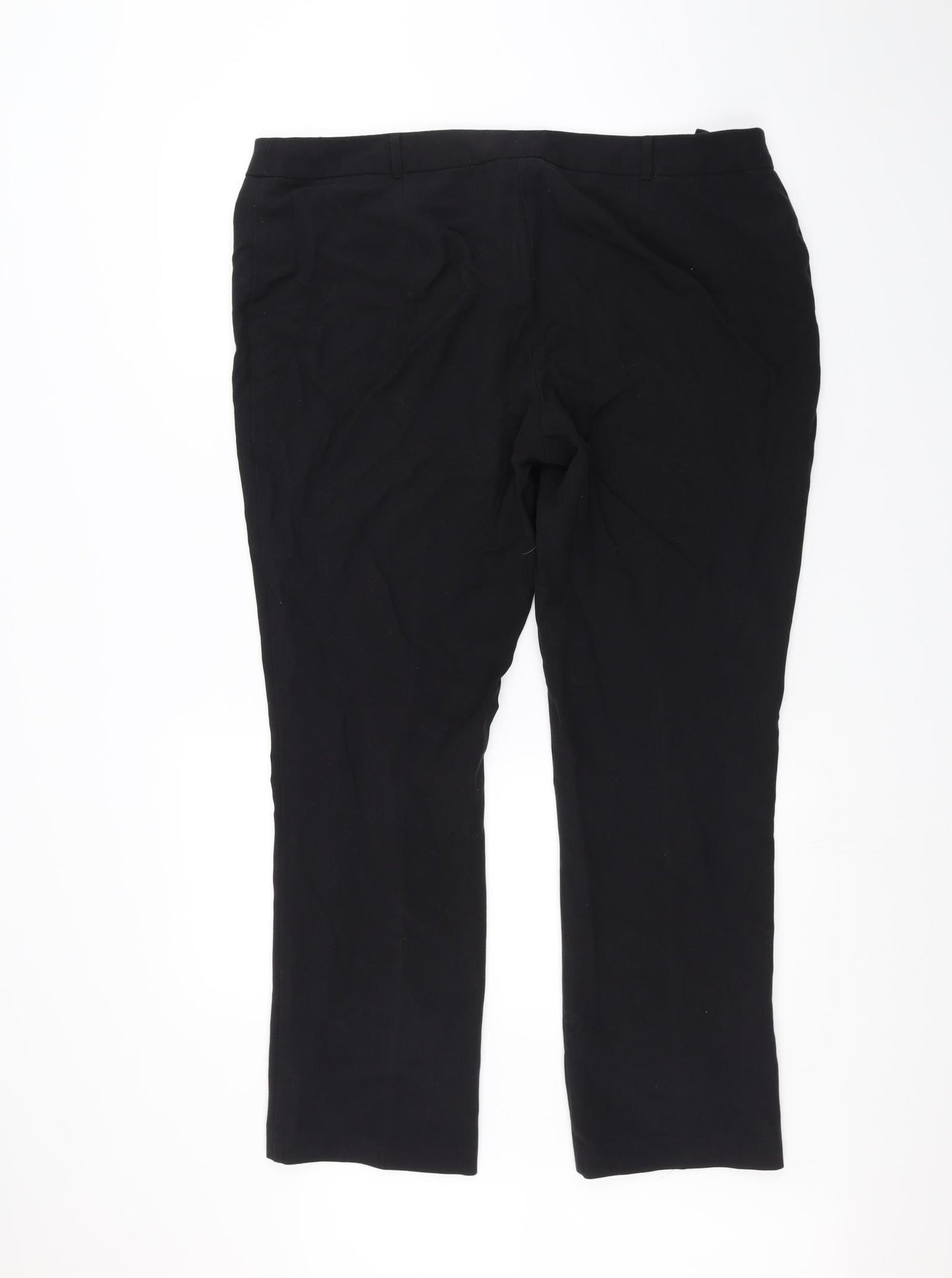Papaya Womens Black   Trousers  Size 18 L27 in