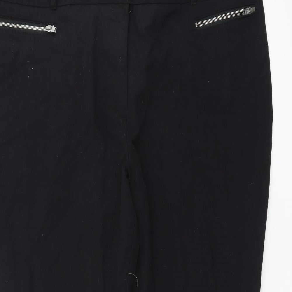 Papaya Womens Black   Trousers  Size 18 L27 in