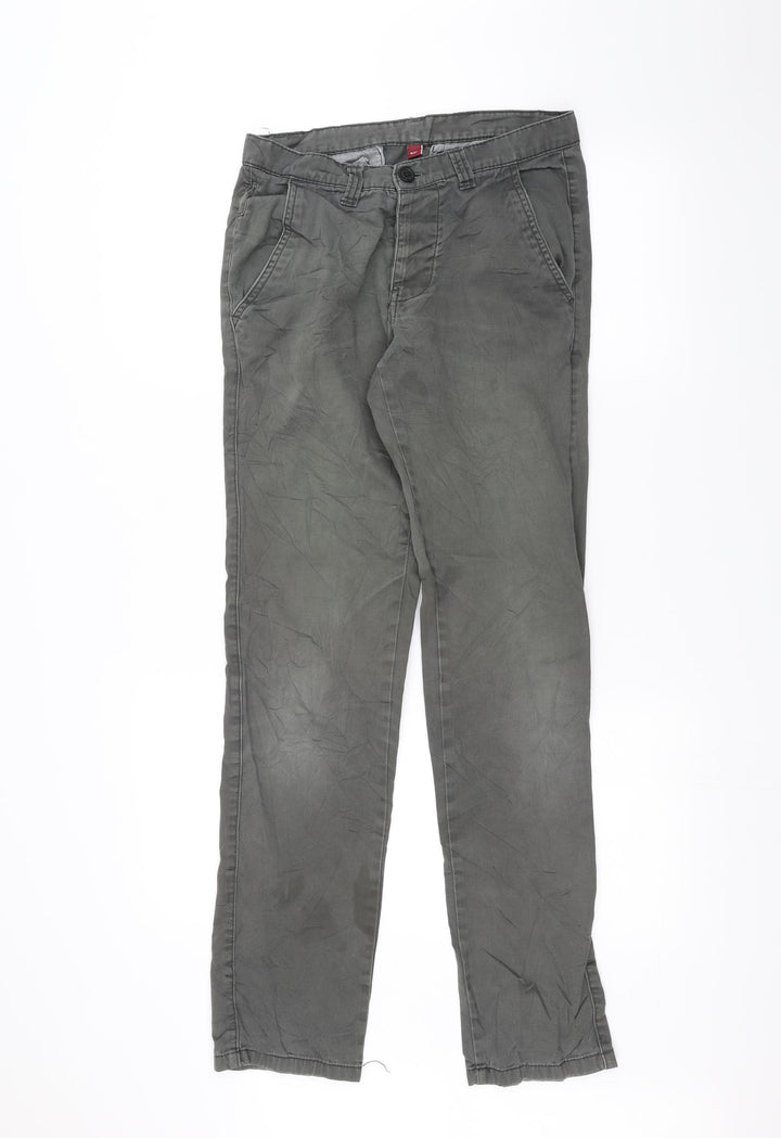 Preworn Mens Green Straight Jeans Size 26 L32 in
