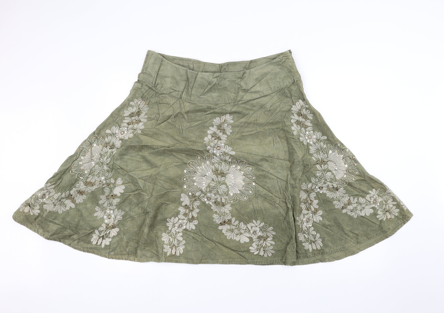 Morgan de Toi Womens Green   A-Line Skirt Size 16