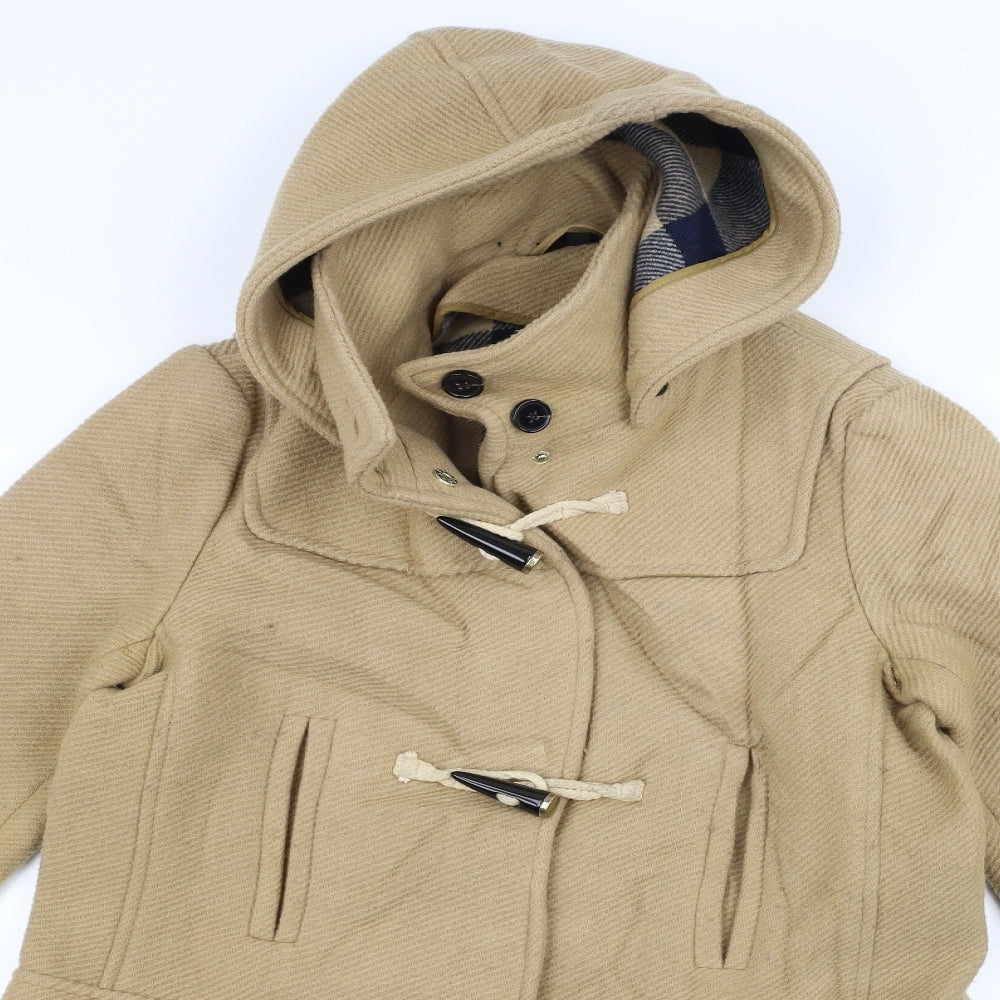Topshop Womens Brown   Overcoat Coat Size 8