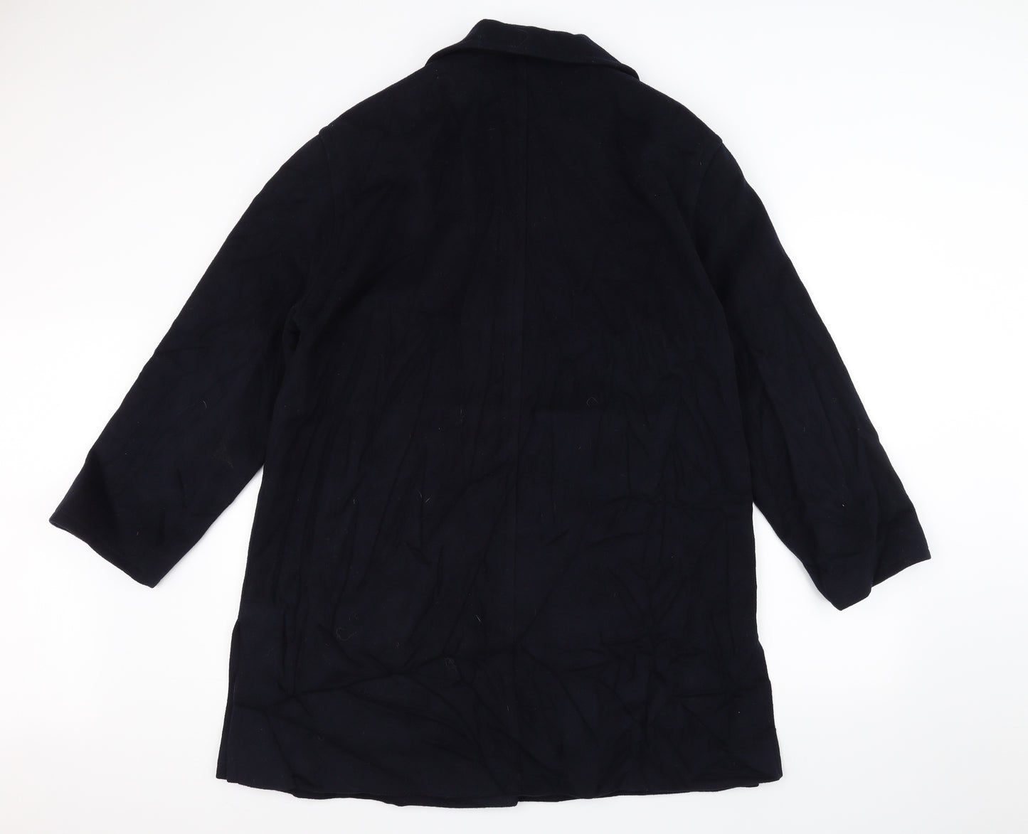 L.A.S Womens Blue   Overcoat Coat Size 14