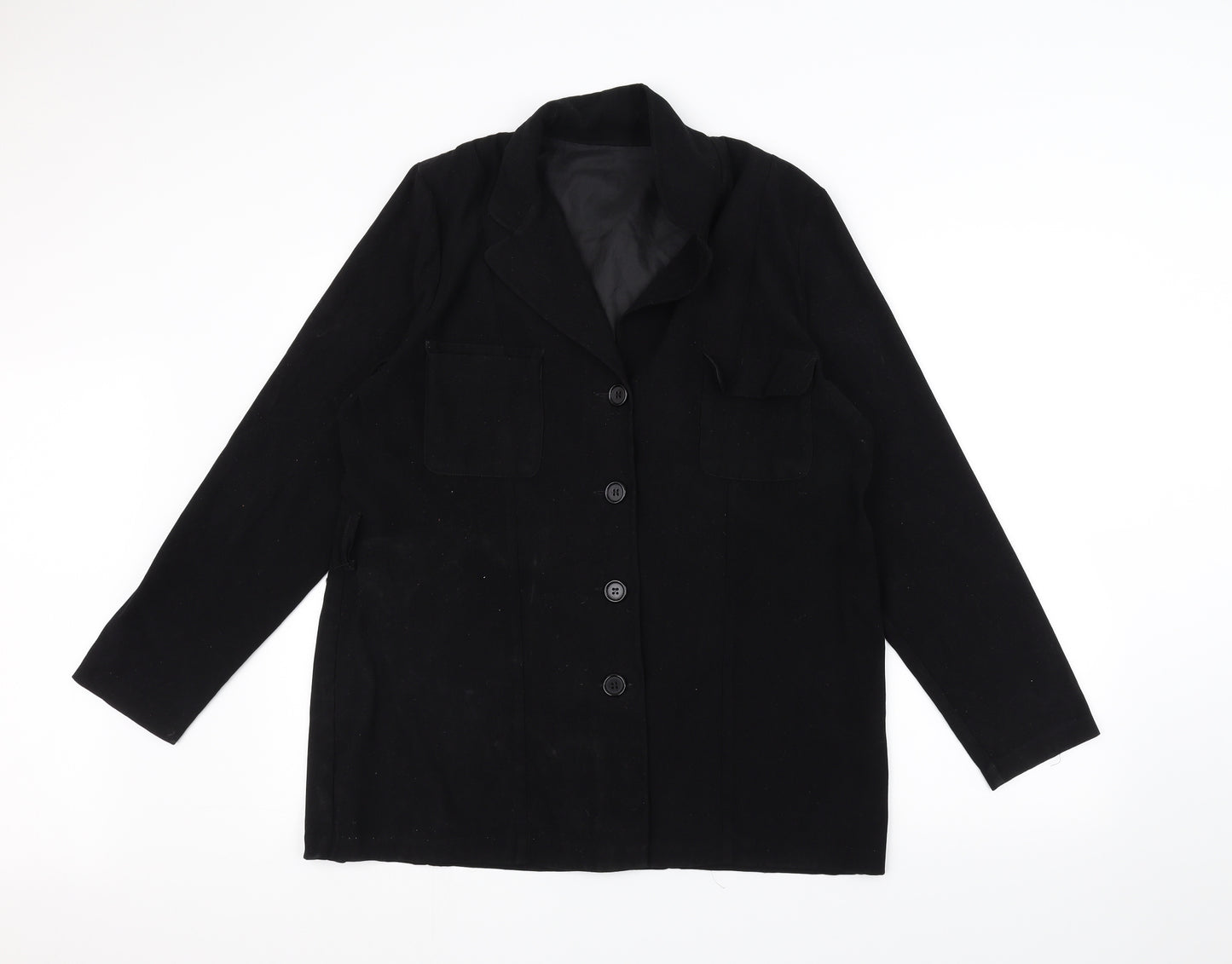 Dorothy Perkins Womens Black   Overcoat Coat Size 12