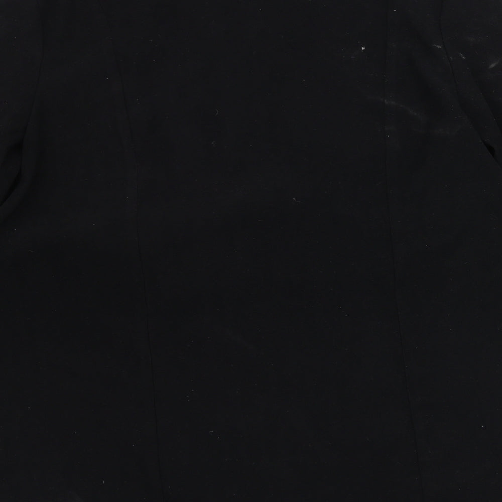 Dorothy Perkins Womens Black   Overcoat Coat Size 12