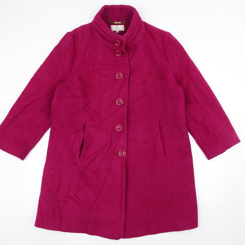 CC Womens Pink   Overcoat Coat Size L