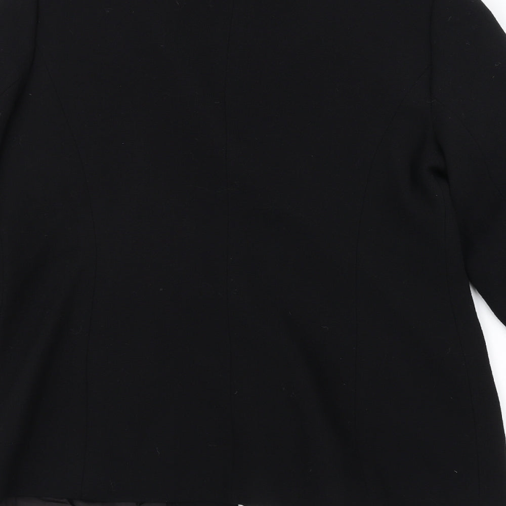 Paddy Womens Black   Overcoat Coat Size 14