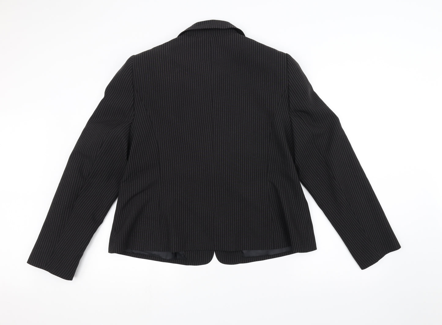 Papaya Womens Black Striped  Jacket  Size 20