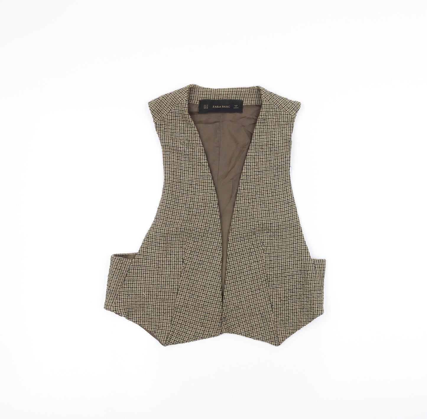 Zara Basic Womens Brown   Jacket Waistcoat Size M