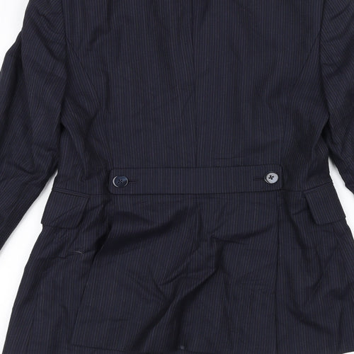 Jesire Womens Blue Striped  Jacket  Size 6