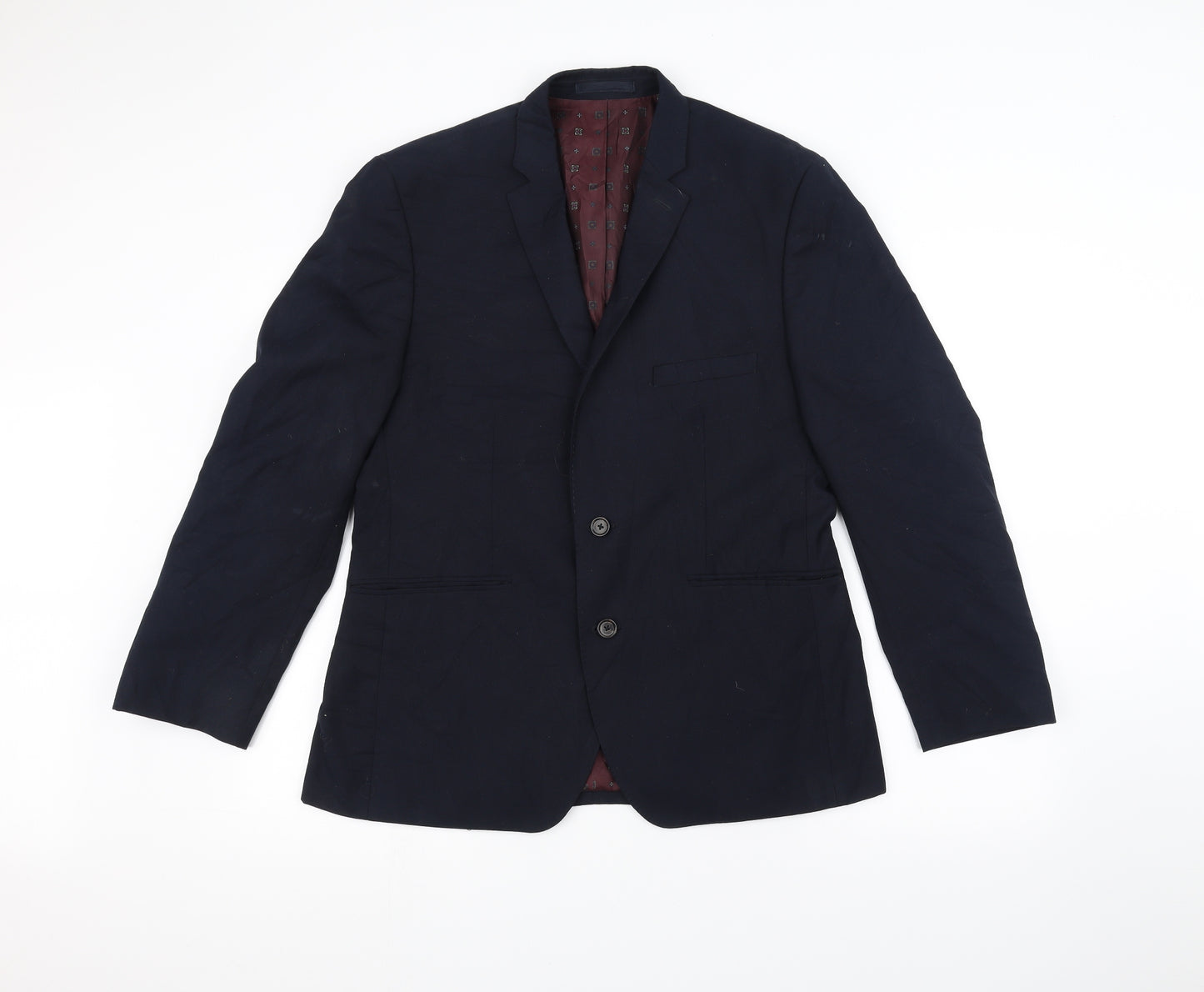 Burton Mens Blue   Jacket Suit Jacket Size 40