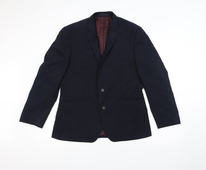 Burton Mens Blue   Jacket Suit Jacket Size 40