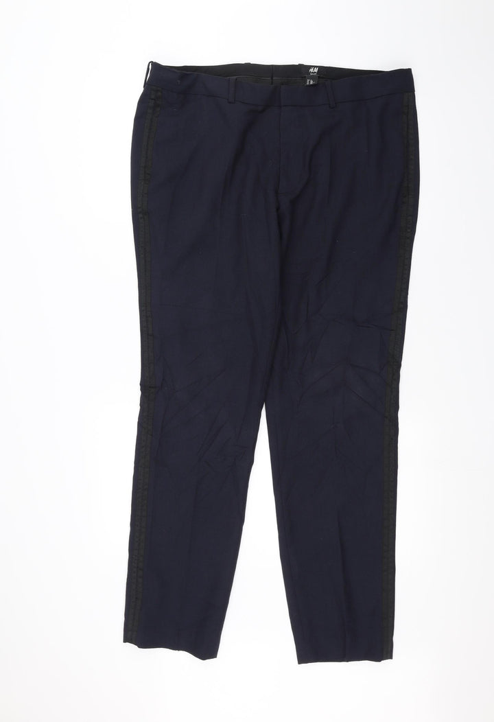 H&M Womens Blue   Trousers  Size 26 L30 in