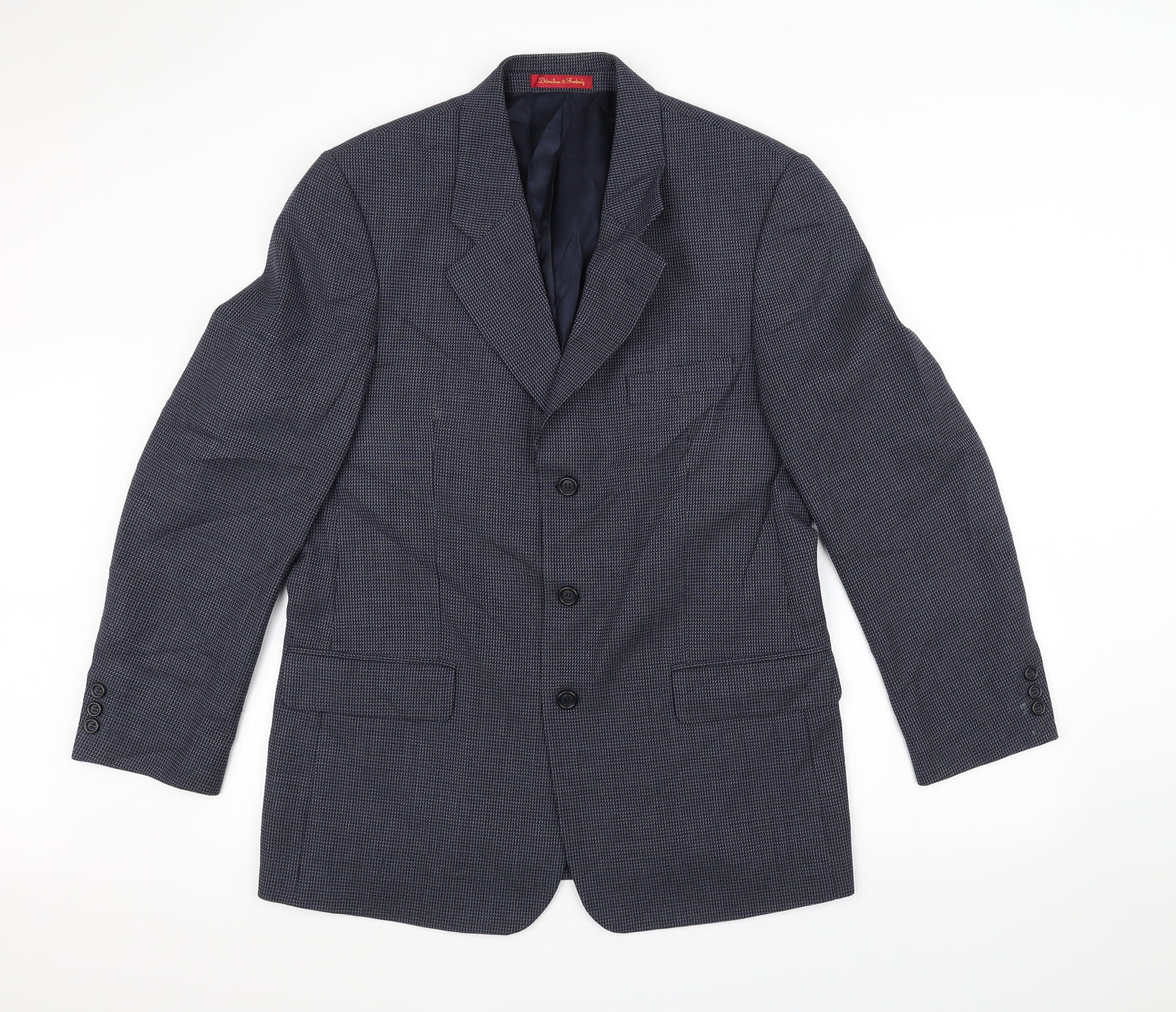 Preworn Mens Blue   Jacket Suit Jacket Size 40