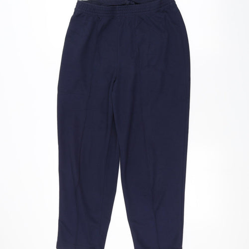 Preworn Womens Blue   Sweatpants Trousers Size 14 L25 in