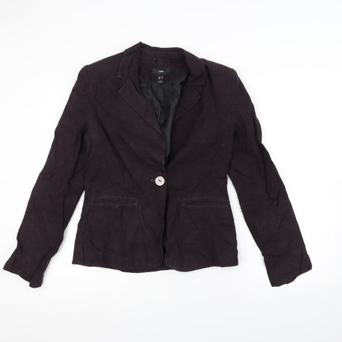 H&M Womens Purple   Jacket  Size 10