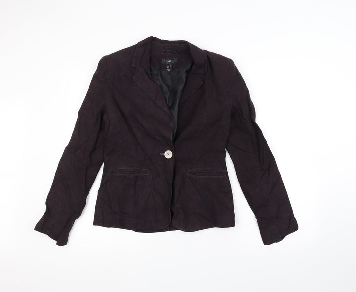 H&M Womens Purple Jacket Size 10