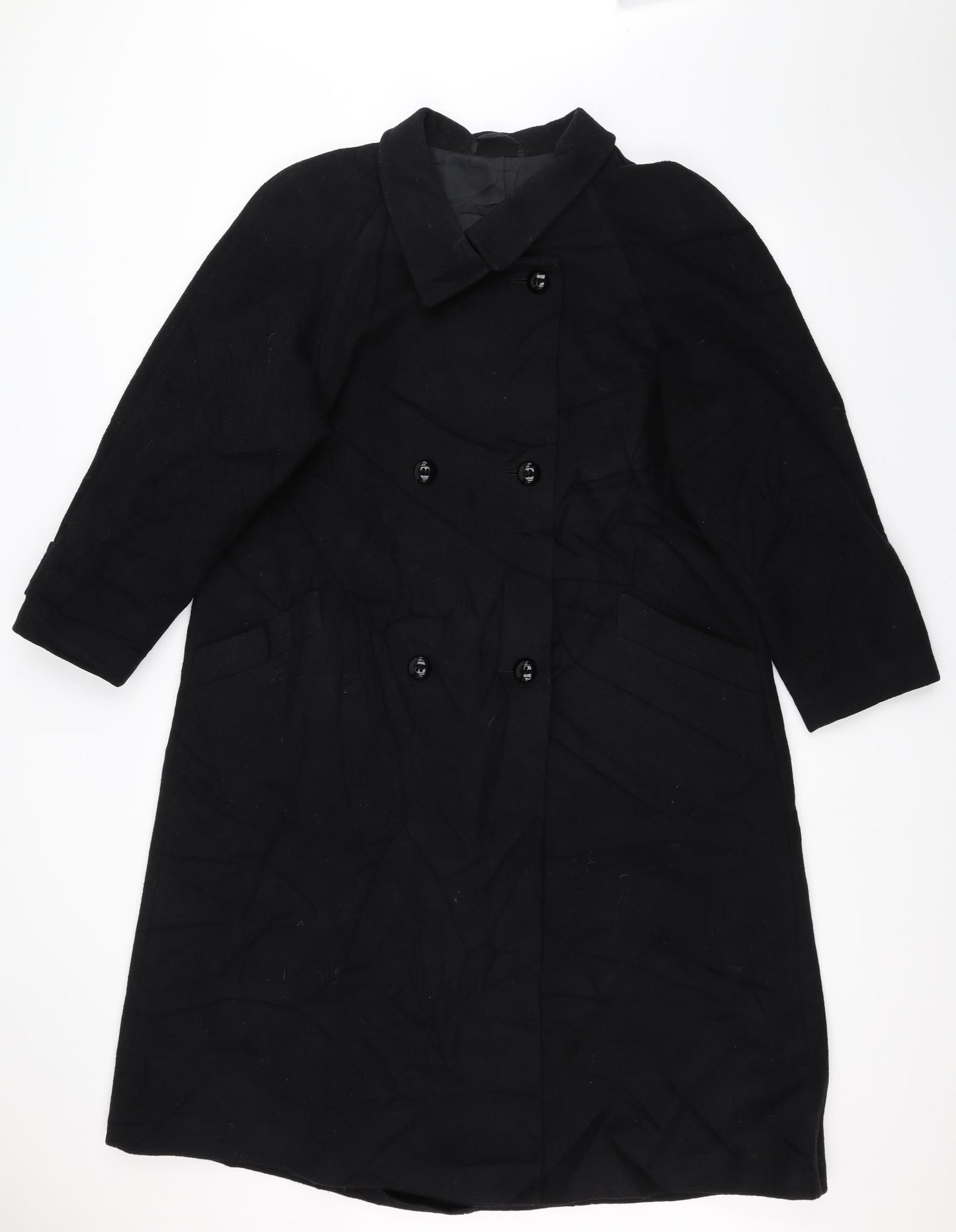 st michael Womens Black   Overcoat Coat Size 12