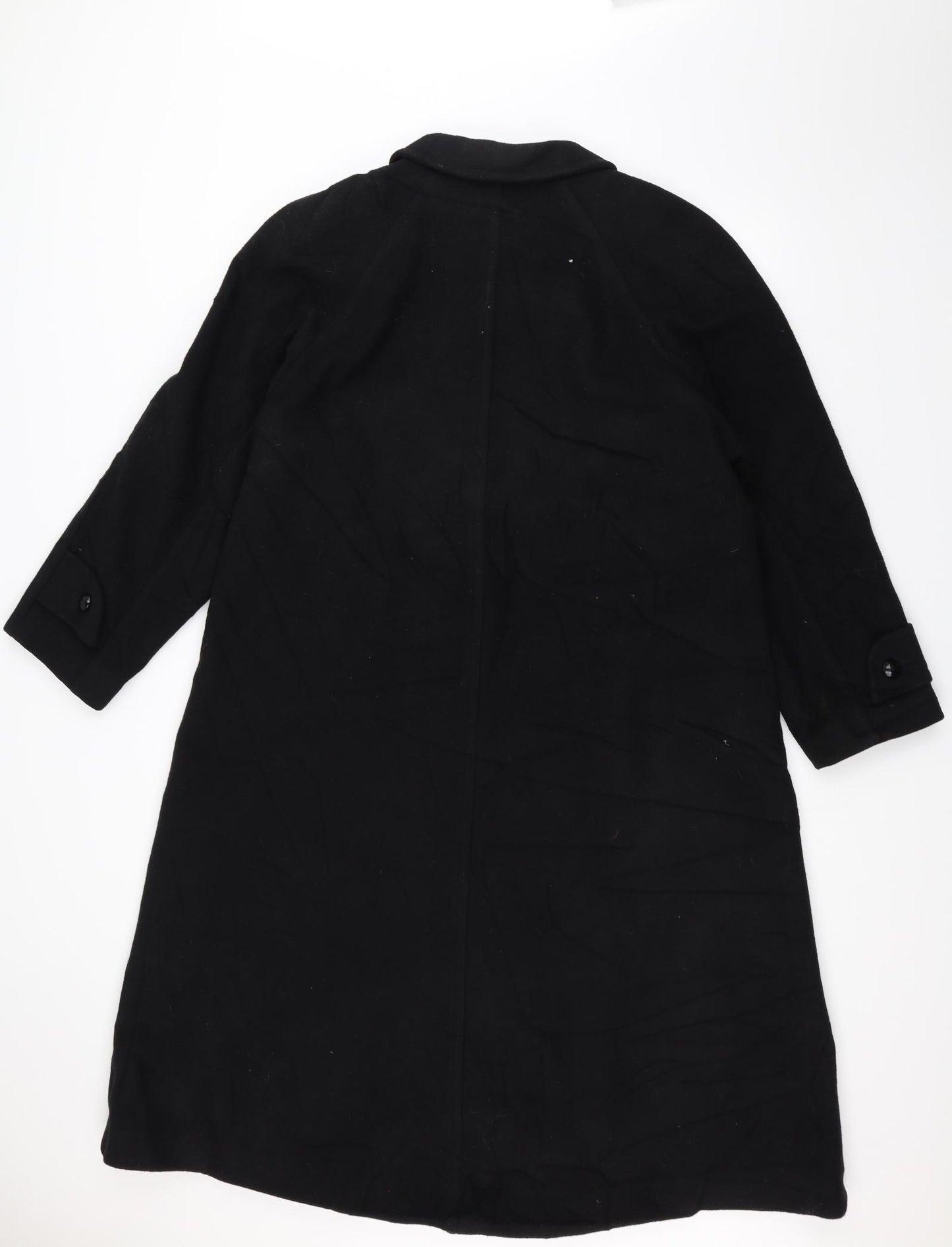 st michael Womens Black   Overcoat Coat Size 12