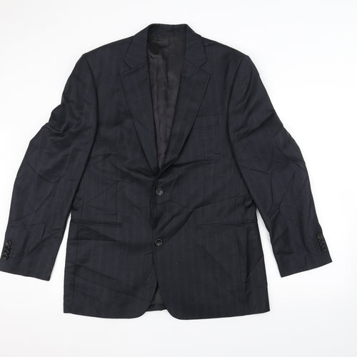 daniels paris Mens Blue   Jacket Suit Jacket Size 40