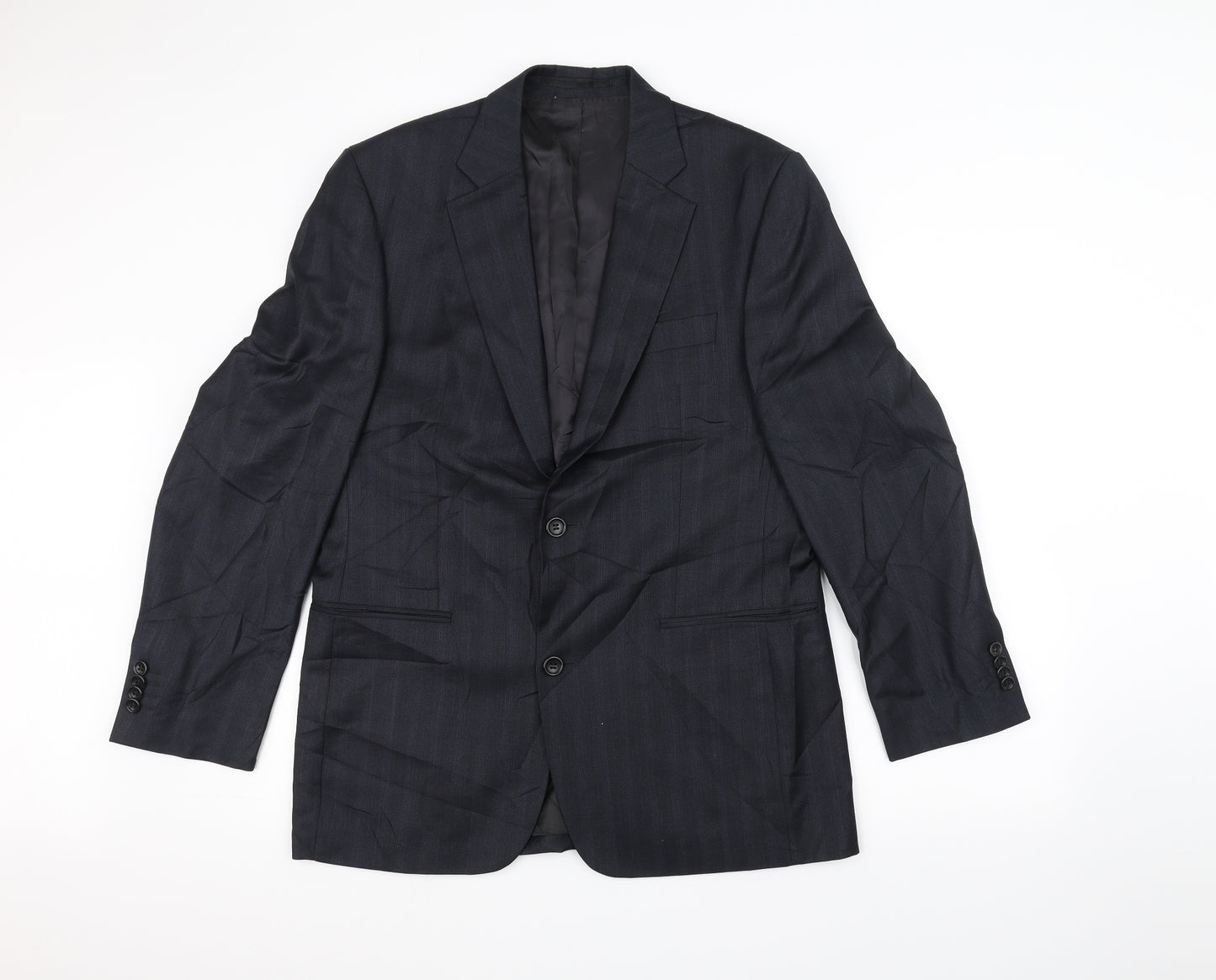 Zara Mens Blue   Jacket Suit Jacket Size 38