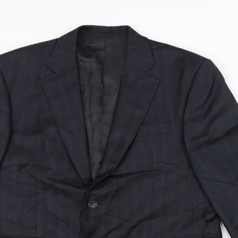 Zara Mens Blue   Jacket Suit Jacket Size 38