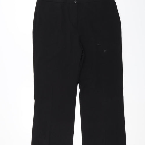 C.M.D Womens Black   Trousers  Size 16 L28 in
