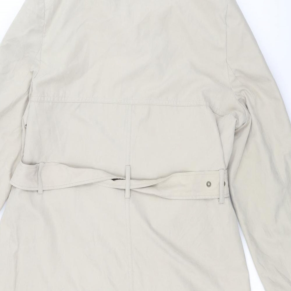 George Womens White   Overcoat Coat Size 14