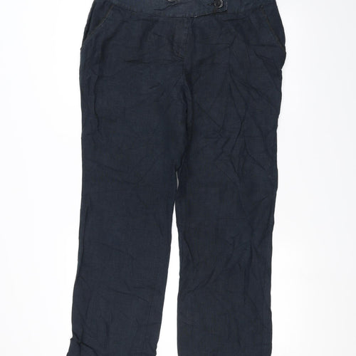 Preworn Womens Blue   Trousers  Size 14 L26 in