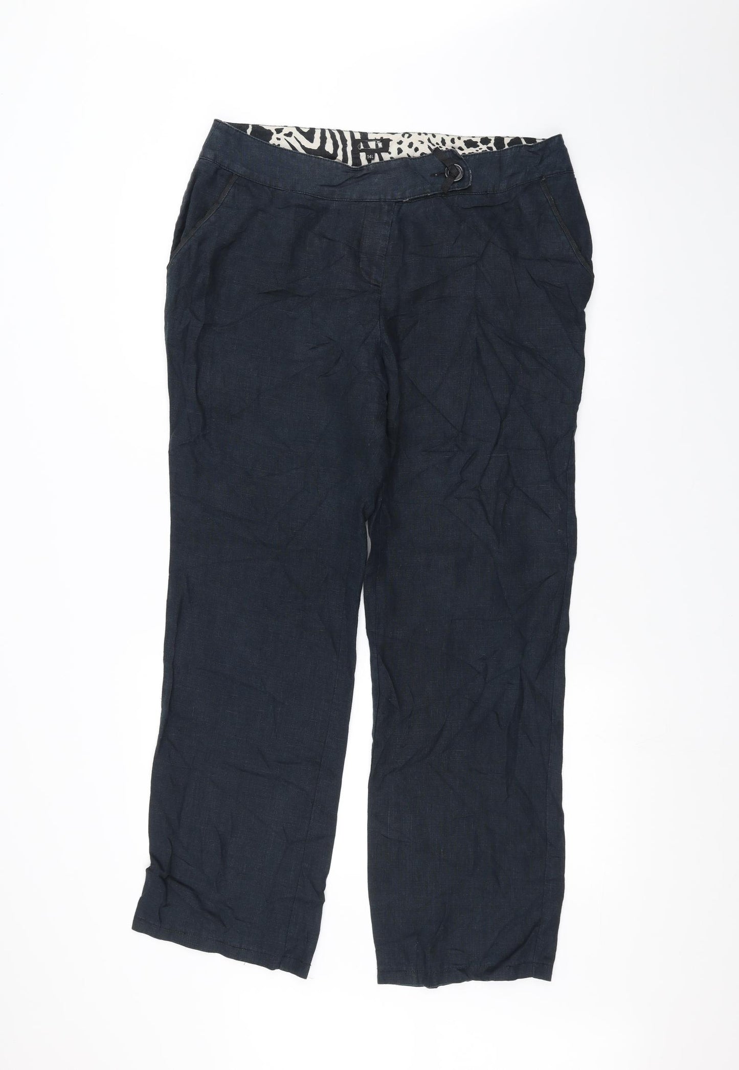Preworn Womens Blue   Trousers  Size 14 L26 in