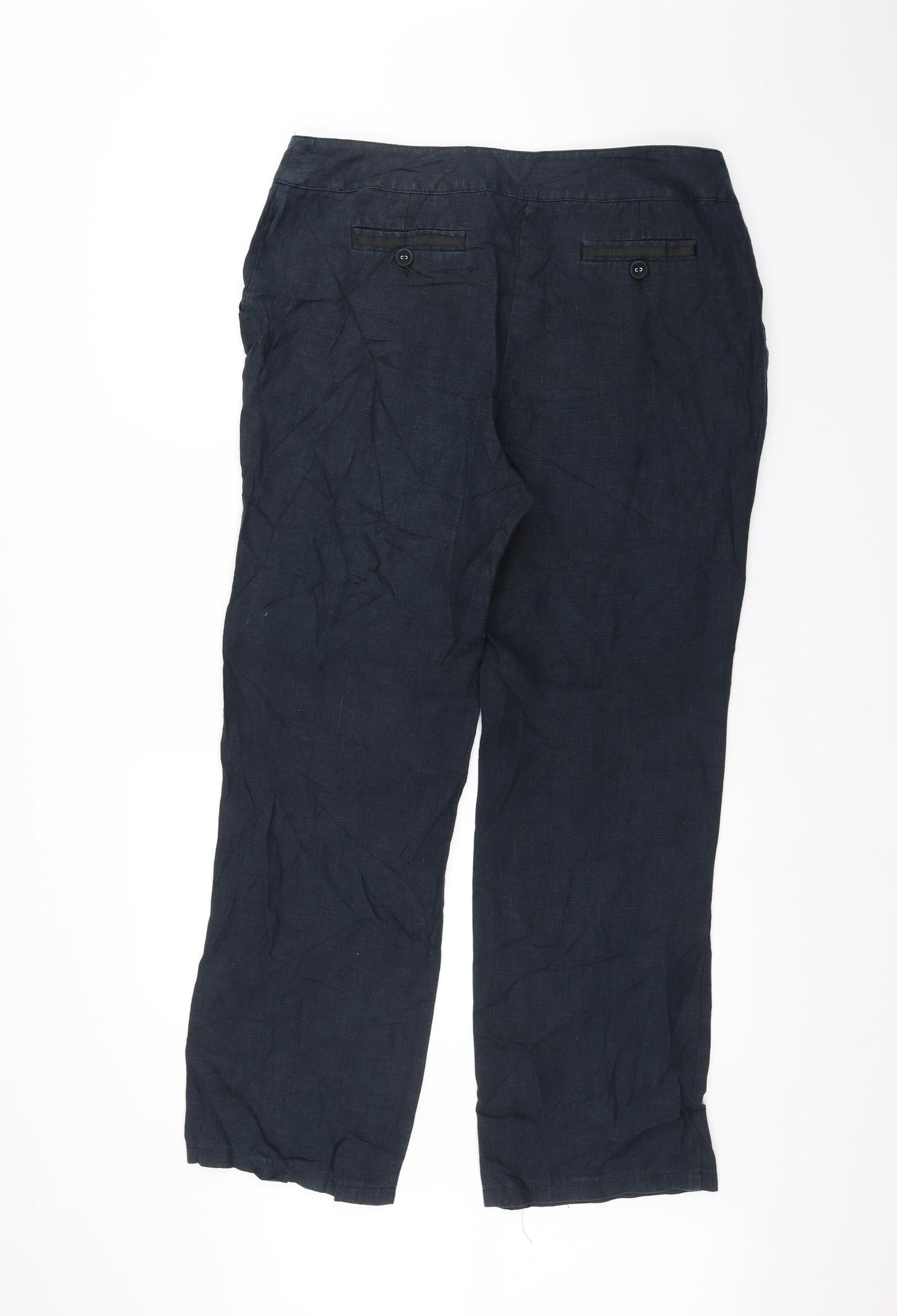 Preworn Womens Blue   Trousers  Size 14 L26 in