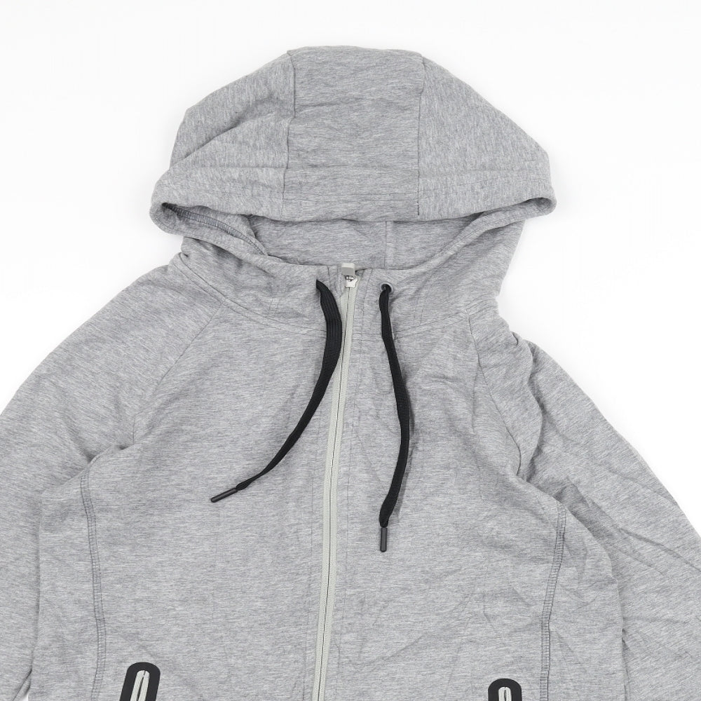 Marks and Spencer Womens Grey   Full Zip Hoodie Size 10