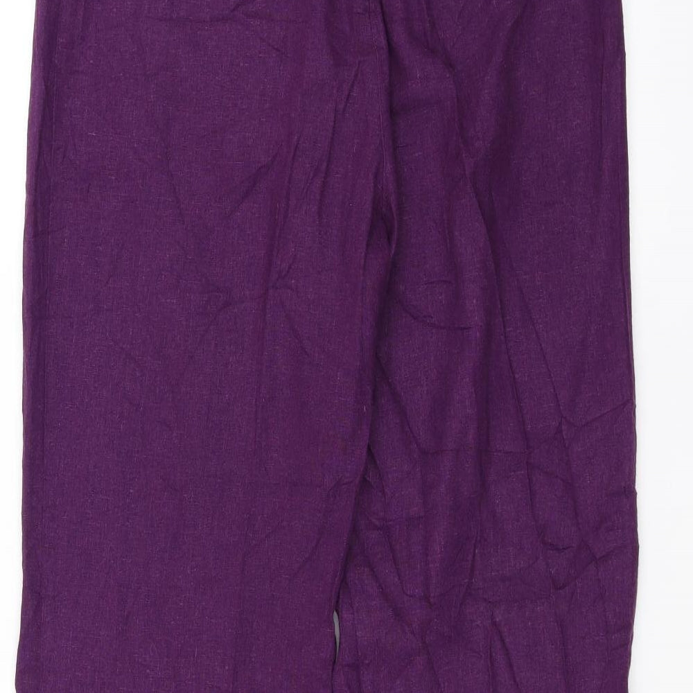 DEBINHAMS Womens Purple   Trousers  Size 12 L30 in